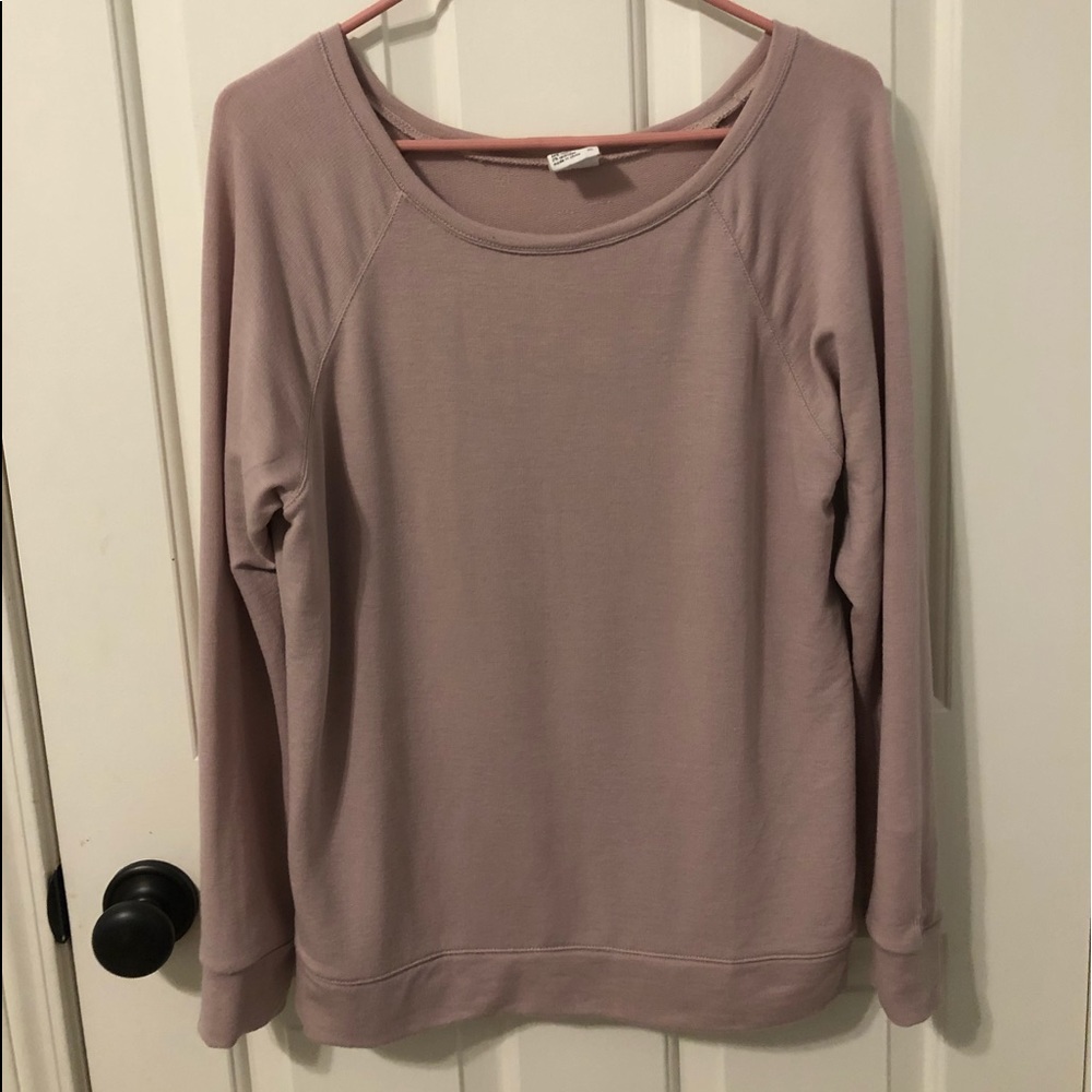 “Essentials full tilt” pink sweater